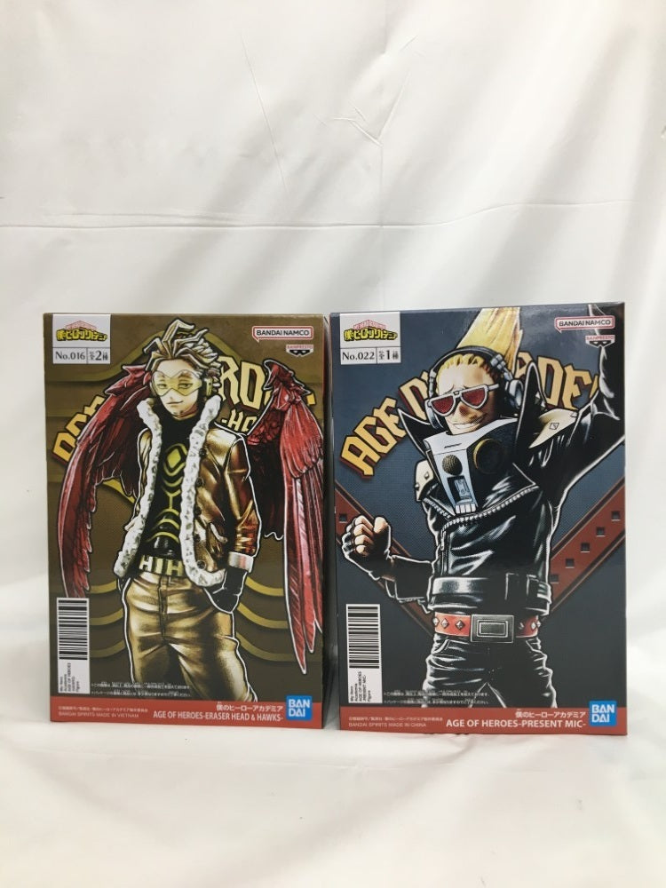 【中古】【未開封】【セット】「僕のヒーローアカデミア」 AGE OF HEROES ホークス / プレゼント・マイク＜フィギュア＞（代引き不可）6558