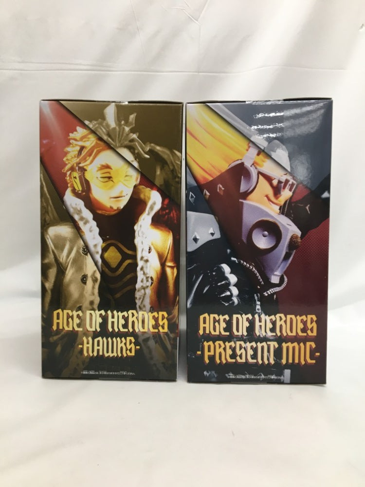 【中古】【未開封】【セット】「僕のヒーローアカデミア」 AGE OF HEROES ホークス / プレゼント・マイク＜フィギュア＞（代引き不可）6558