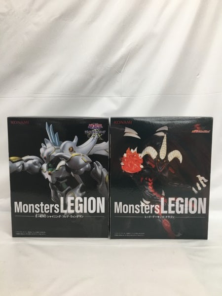 【中古】【未開封】【セット】遊戯王 Monsters LEGION シャイニング・フレア・ウィングマン/レッド・デーモンズ・ドラゴン＜フィギュア＞（代引き不可）6558
