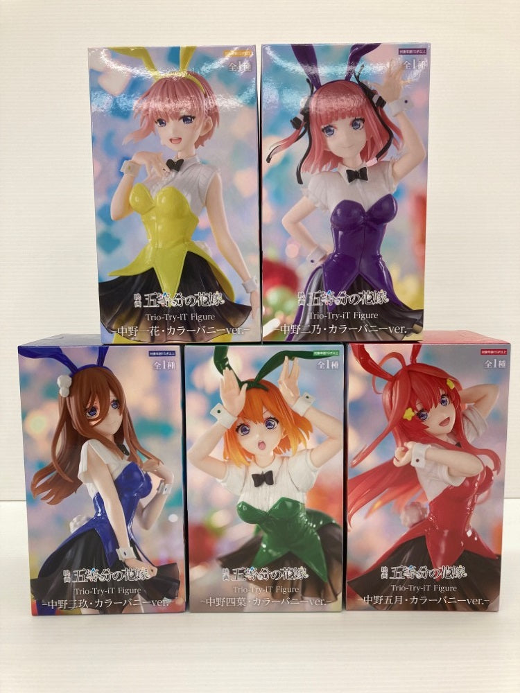 【中古】【未開封】【セット】「映画 五等分の花嫁」 Trio-Try-iT Figure-カラーバニーver.-5種＜フィギュア＞（代引き不可）6559