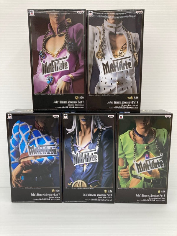 【中古】【未開封】【セット】「ジョジョの奇妙な冒険 第五部 黄金の風」 MAFIArte1/2/3/5/6＜フィギュア＞（代引き不可）6559