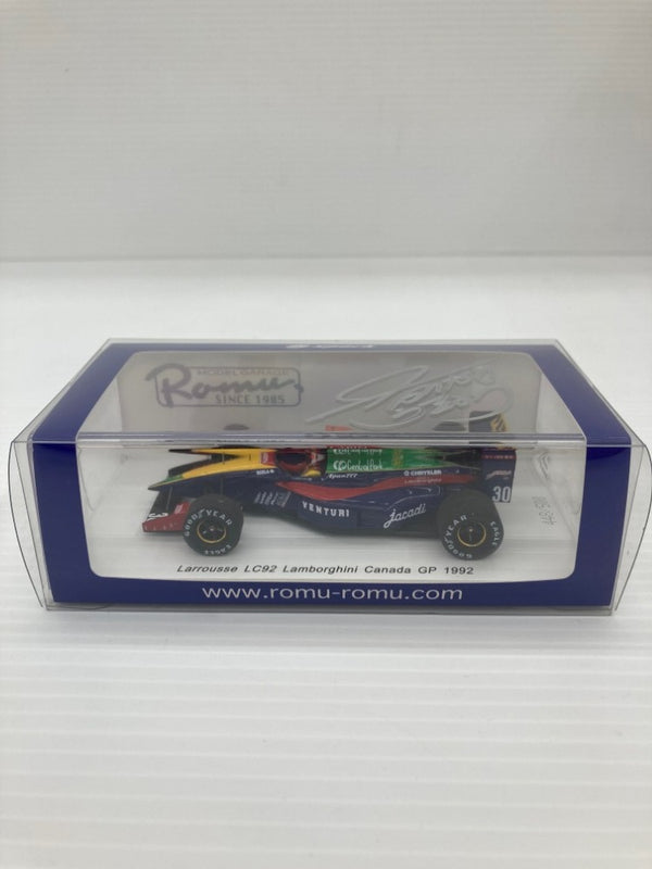 【中古】【開封品】サイン入り 1/43 Larrousse LC92 Lamborghini Canada GP 1992 CABIN #30モデルガレージロム特注＜コレクターズアイテム＞（代引き不可）6559