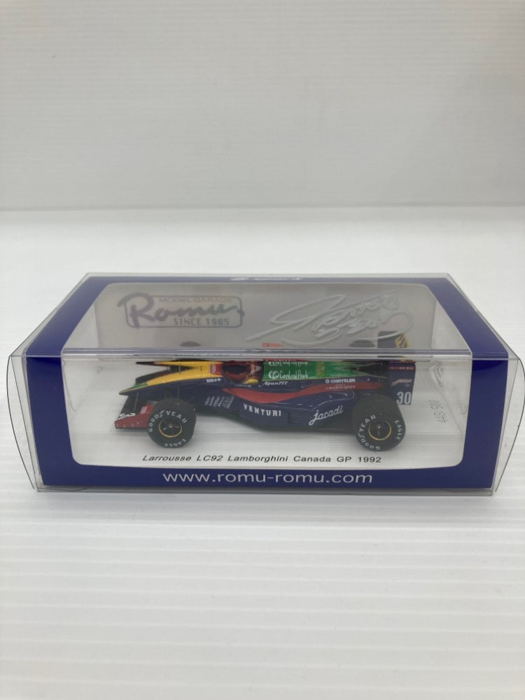 【中古】【開封品】サイン入り 1/43 Larrousse LC92 Lamborghini Canada GP 1992 CABIN