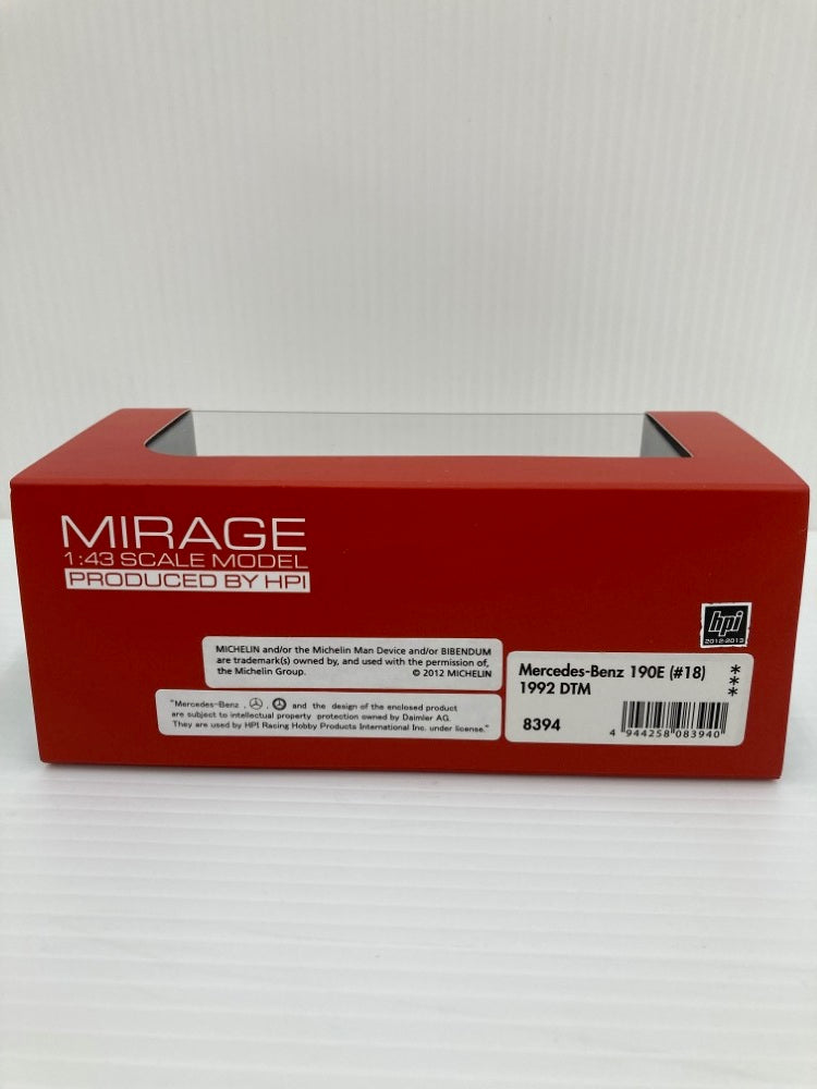 【中古】【開封品】1/43 Mercedes-Benz190E