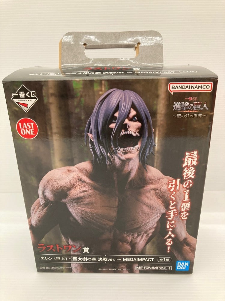 【中古】【開封品】エレン(巨人)〜巨大樹の森 決戦ver.〜 「一番くじ 進撃の巨人〜壁の外の世界〜」 MEGAIMPACT ラストワン賞＜フィギュア＞（代引き不可）6559