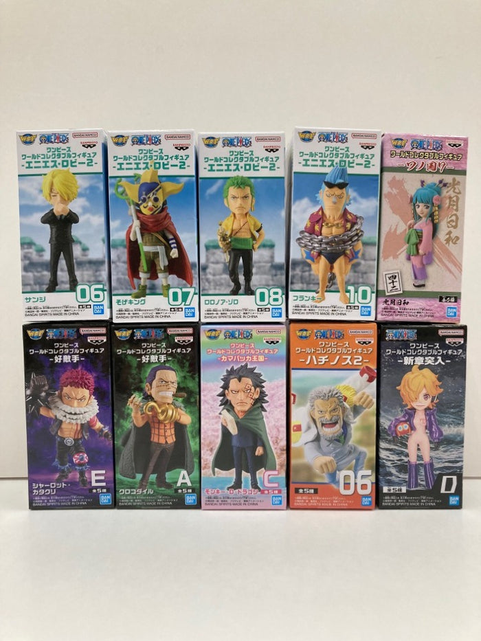 ワンピースフィギュア10体セット 中古】【未開封】【セット】ワンピース ワールドコレクタブル