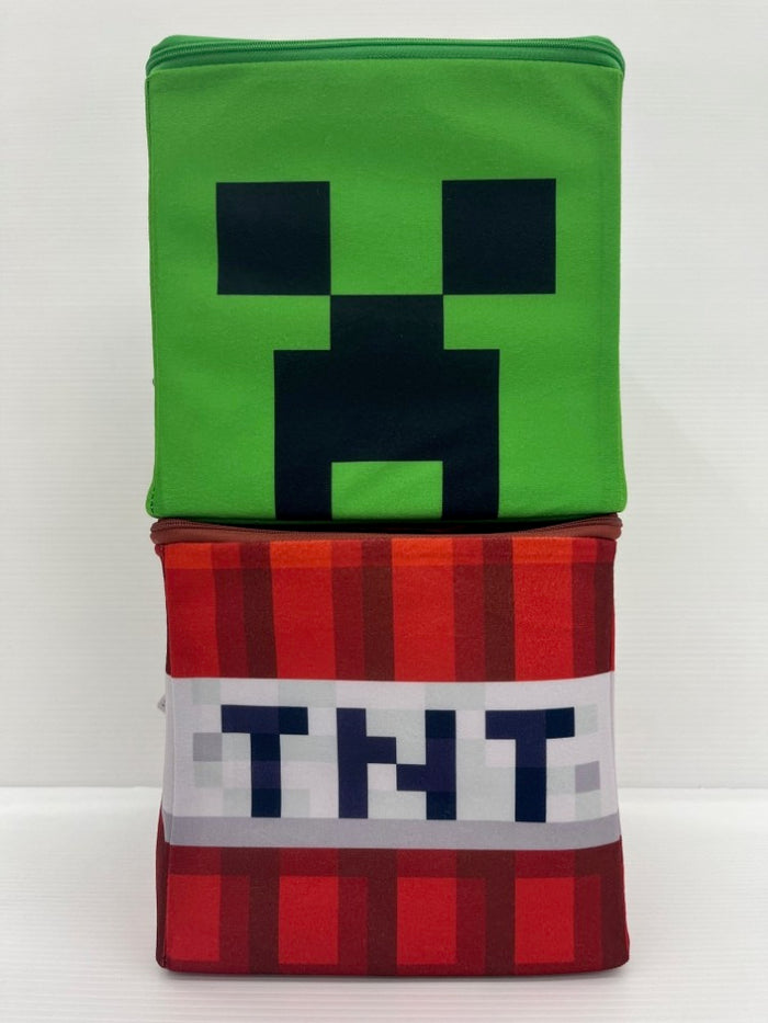 中古】【美品】全2種セット 収納BOX：クリーパー：TNT 「MINECRAFT