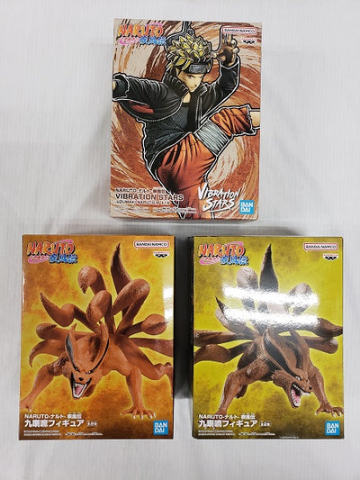 【中古】（未開封・3点セット）NARUTO-ナルト- 疾風伝 うずまきナルト 九喇嘛2種＜フィギュア＞（代引き不可）6561