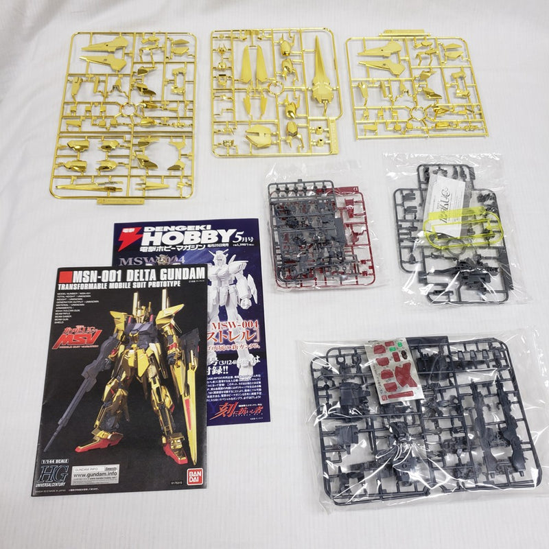 【中古】【未組立】1/144 HG デルタガンダム ゴールドメッキ仕様＜プラモデル＞（代引き不可）6561