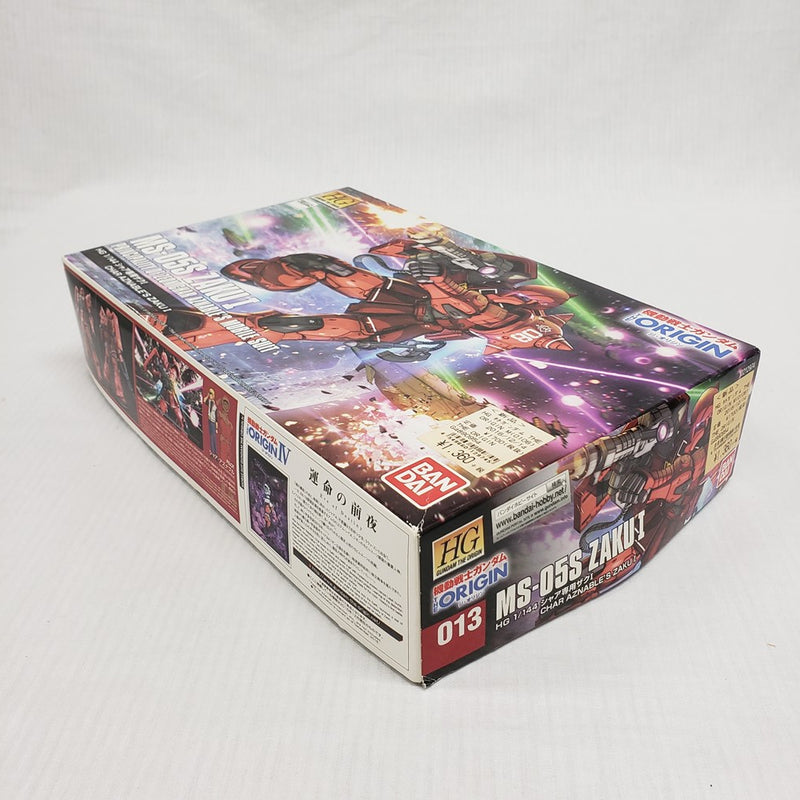 【中古】【未組立】1/144 HG MS-05S シャア専用ザクI 「機動戦士ガンダム THE ORIGIN」＜プラモデル＞（代引き不可）6561