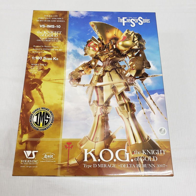 【中古】【未組立】1/100 ザ・ナイト・オブ・ゴールド ＝デルタ・ベルン 3007＝ 「ファイブスター物語」 インジェクション アッセンブリー モーターヘッドシリーズ ボークス[VS-IMS-10]＜プラモデル＞（代引き不可）6561