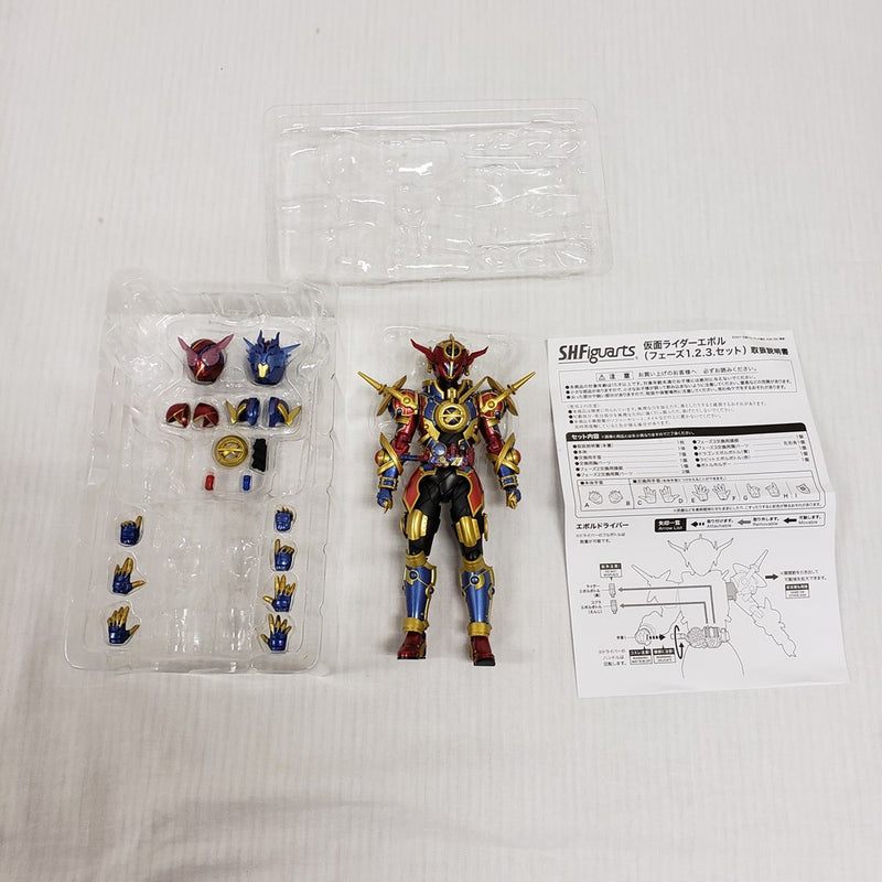 【中古】【開封品】S.H.Figuarts 仮面ライダーエボル(フェーズ1.2.3.セット) 「仮面ライダービルド」＜フィギュア＞（代引き不可）6561