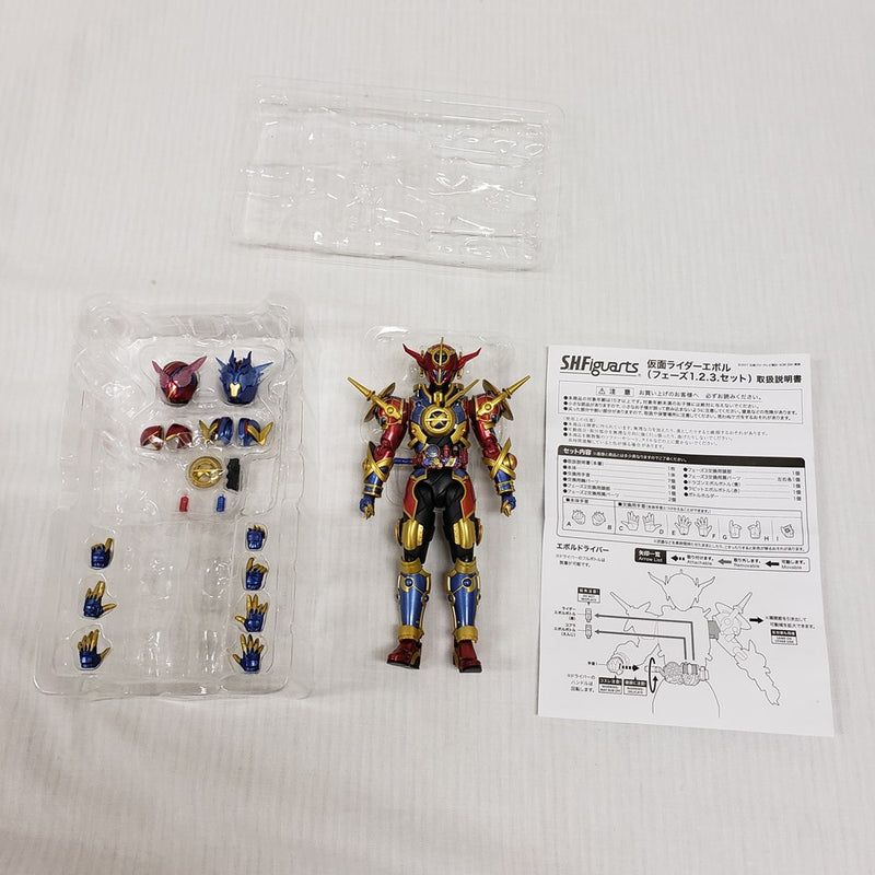 【中古】【開封品】S.H.Figuarts 仮面ライダーエボル(フェーズ1.2.3.セット) 「仮面ライダービルド」＜フィギュア＞（代引き不可）6561