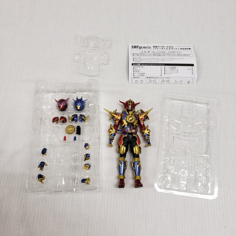 【中古】【開封品】S.H.Figuarts 仮面ライダーエボル(フェーズ1.2.3.セット) 「仮面ライダービルド」 魂ウェブ商店限定＜フィギュア＞（代引き不可）6561