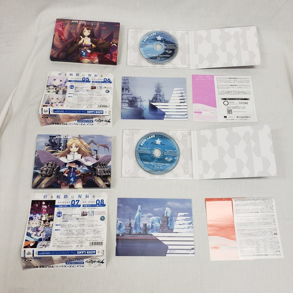 アニメBlu-ray　Disc　アズールレーン 初回生産限定版 全6巻セット(ゲーマーズ全巻収納BOX付き) 中古】【開封品】アズールレーン 初回生産限定版 全6巻セット