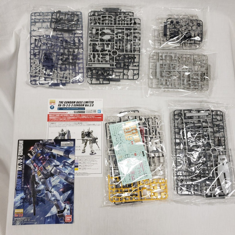 【中古】【未組立】1/100 MG RX-78-3 G-3ガンダム Ver.3.0 「機動戦士ガンダム」 ガンダムべース限定 [5067198]＜プラモデル＞（代引き不可）6561