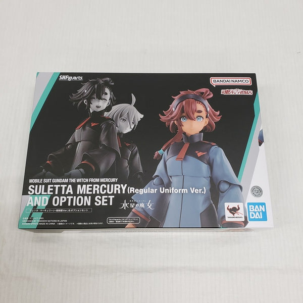 【中古】【開封品】S.H.Figuarts スレッタ・マーキュリー(一般制服Ver.)＆オプションセット 「機動戦士ガンダム 水星の魔女」＜フィギュア＞（代引き不可）6561