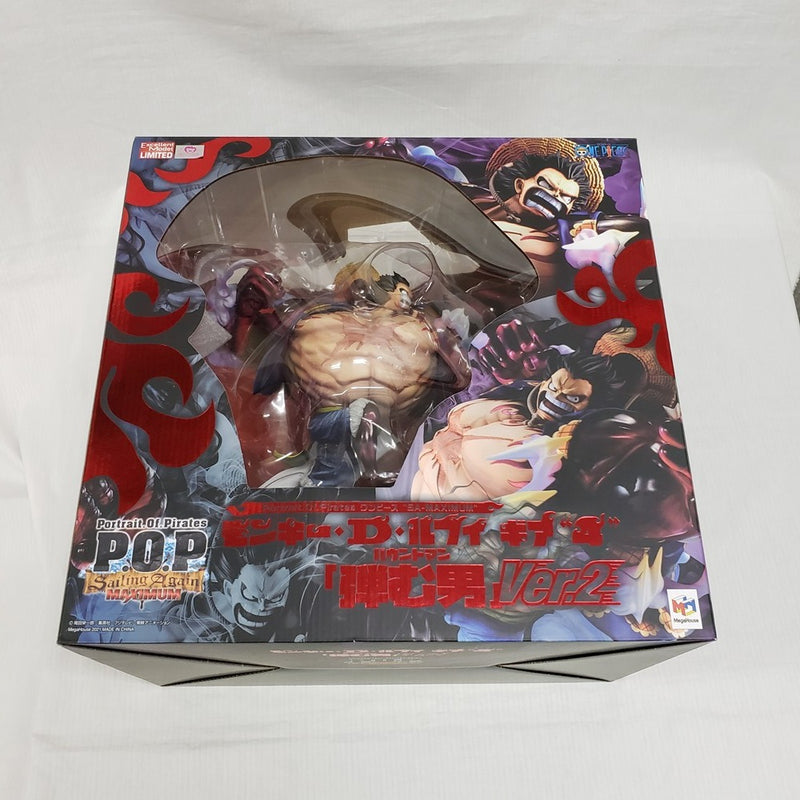 【中古】【開封品】Portrait.Of.Pirates ワンピース “SA-MAXIMUM” モンキー・D・ルフィ ギア“4” 「弾む男」Ver.2 完成品＜フィギュア＞（代引き不可）6561