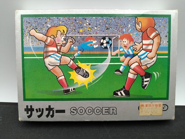 【中古】【開封品】サッカー ファミコンソフト 箱説あり 動作確認済＜レトロゲーム＞（代引き不可）6572