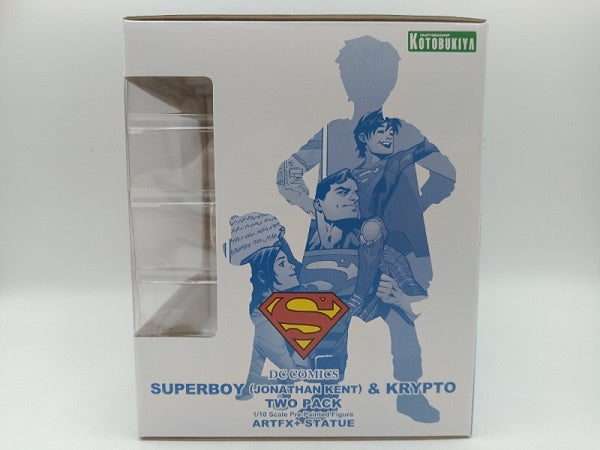 【中古】【未開封】 ARTFX+ スーパーサンズ ジョナサン・ケント＆クリプト 2パック 「スーパーマン」 1/10 PVC製塗装済み完成品 フィギュア＜フィギュア＞（代引き不可）6572