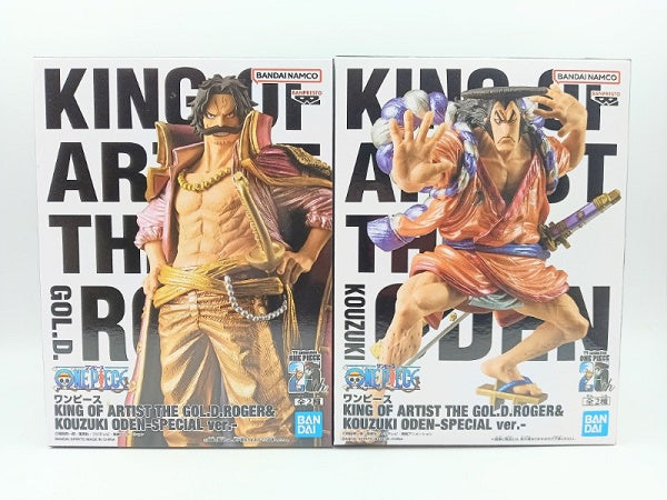 【中古】【未開封】【全2種セット】「ワンピース」 KING OF ARTIST THE GOL.D.ROGER＆KOUZUKI ODEN-SPECIAL ver.＜フィギュア＞（代引き不可）6572