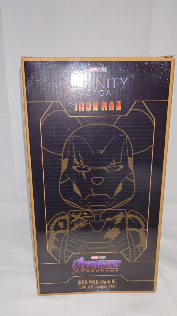 【中古】【未開封】BE＠RBRICK -ベアブリック- 400% アイアンマン Mark85(バトルダメージVer.) 「Happyくじ MARVEL Infinity SAGA 『IRON MAN』」 SP賞＜フィギュア＞（代引き不可）6573