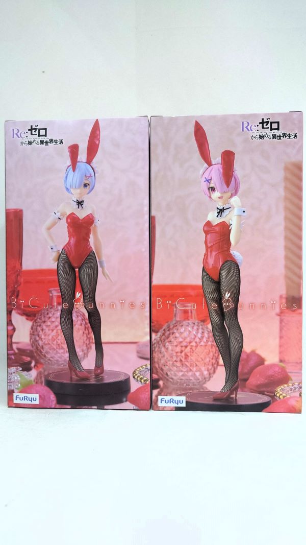 【中古】【未開封】【2体セット】「Re：ゼロから始める異世界生活」 BiCute Bunnies Figure-レム・ラムレッドカラーver.-＜フィギュア＞（代引き不可）6573