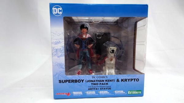 【中古】【未開封】ARTFX+ スーパーサンズ ジョナサン・ケント＆クリプト 2パック 「スーパーマン」＜フィギュア＞（代引き不可）6573