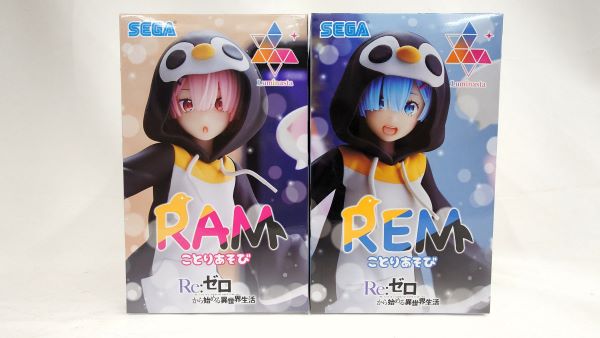 【中古】【未開封】【セット】「Re：ゼロから始める異世界生活」 Luminasta-ことりあそび-　レム、ラム＜フィギュア＞（代引き不可）6573