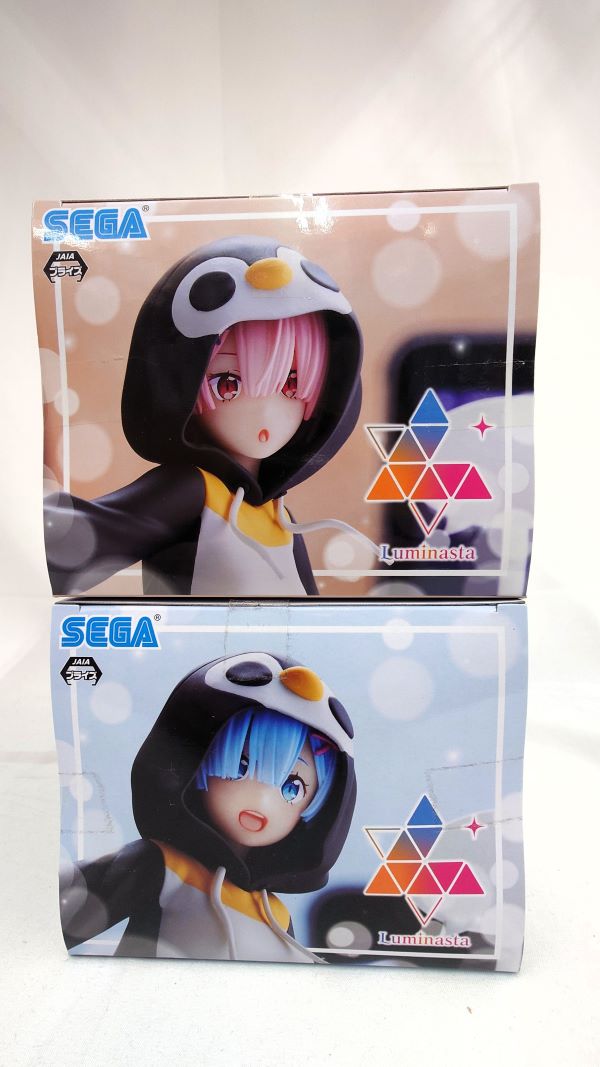 【中古】【未開封】【セット】「Re：ゼロから始める異世界生活」 Luminasta-ことりあそび-　レム、ラム＜フィギュア＞（代引き不可）6573