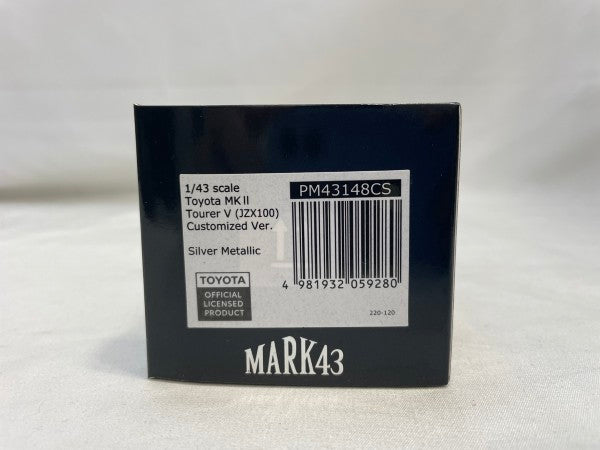 【中古】【未開封】MARK43 1/43 トヨタ マーク2 ツアラー V JZX100 カスタムVer シルバーメタリック PM43148CS＜コレクターズアイテム＞（代引き不可）6573