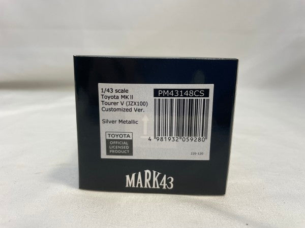 【中古】【未開封】MARK43 1/43 トヨタ マーク2 ツアラー V JZX100 カスタムVer シルバーメタリック PM43148CS＜コレクターズアイテム＞（代引き不可）6573