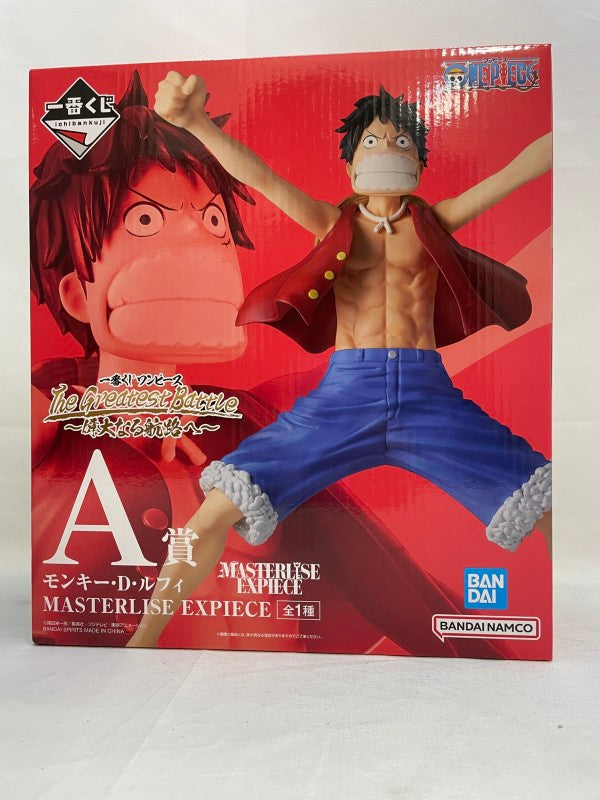 【中古】【未開封】モンキー・D・ルフィ 一番くじ ワンピース The Greatest Battle 偉大なる航路へ MASTERLISE EXPIECE A賞＜フィギュア＞（代引き不可）6573