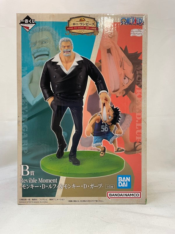 【中古】【未開封】-モンキー・D・ルフィ＆モンキー・D・ガープ- 「一番くじ ワンピース ROAD TO DAWN-冒険への軌跡-」 B賞＜フィギュア＞（代引き不可）6573