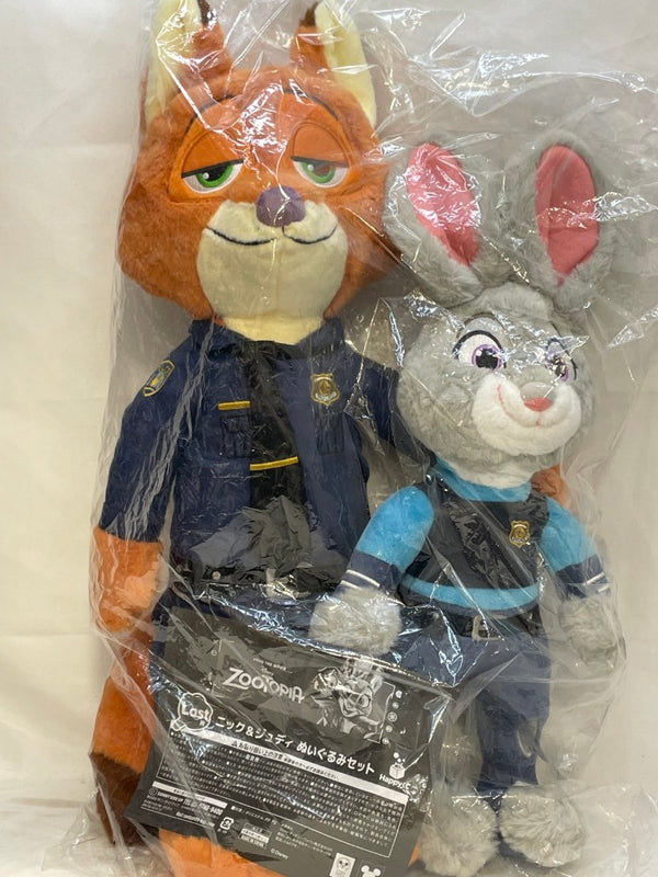 【中古】【未開封】ニック・ワイルド＆ジュディ・ホップス ぬいぐるみセット 「Happyくじ ズートピア」 Last賞＜おもちゃ＞（代引き不可）6573