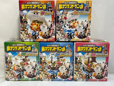 【中古】 【未開封】全5種セット 「ルフィ海賊団参上!夢のサウザンドサニー号」＜フィギュア＞（代引き不可）6573