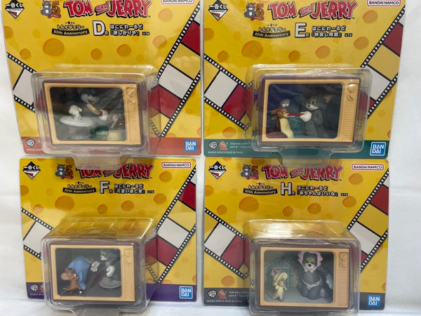 【中古】【未開封】【セット】トム＆ジェリー はこにわーるど「一番くじ トムとジェリー 85th Anniversary」DEFH賞4点＜フィギュア＞（代引き不可）6573