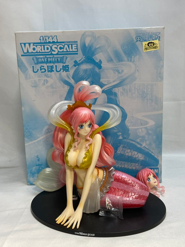 【中古】【開封品】しらほし姫 「1/144 WORLD SCALE ワンピース」 プレミアムバンダイ＆集英社Mekke!限定＜フィギュア＞（代引き不可）6573