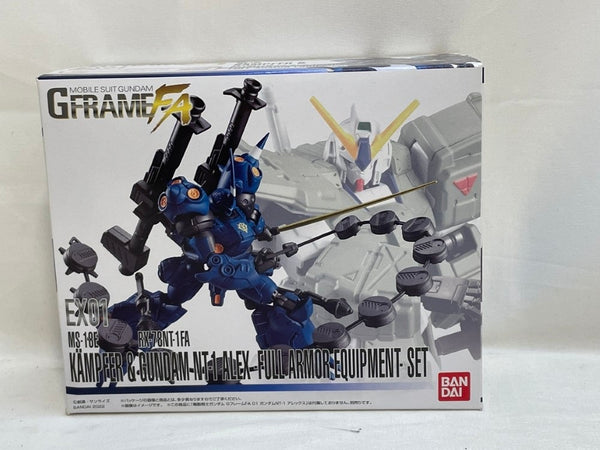 【中古】【未開封】機動戦士ガンダム GフレームFA EX01 ケンプファー＆ガンダムNT-1 アレックス チョバムアーマーセット＜フィギュア＞（代引き不可）6573