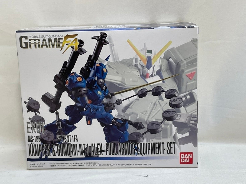 【中古】【未開封】機動戦士ガンダム GフレームFA EX01 ケンプファー＆ガンダムNT-1 アレックス チョバムアーマーセット＜フィギュア＞（代引き不可）6573
