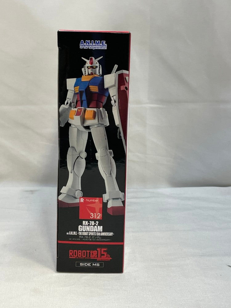 【中古】【未開封】ROBOT魂 ＜SIDE MS＞ RX-78-2 ガンダム ver. A.N.I.M.E. 〜ROBOT魂15th ANNIVERSARY〜 ＜フィギュア＞（代引き不可）6573