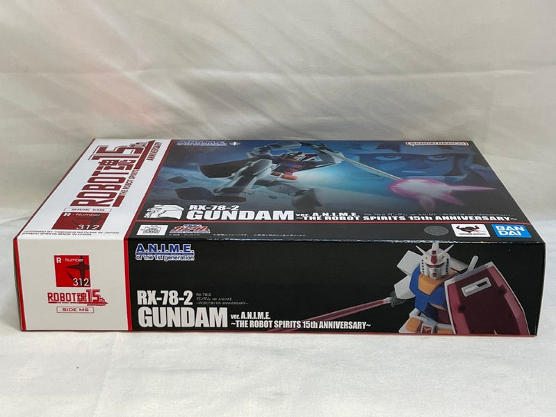 【中古】【未開封】ROBOT魂 ＜SIDE MS＞ RX-78-2 ガンダム ver. A.N.I.M.E. 〜ROBOT魂15th ANNIVERSARY〜 ＜フィギュア＞（代引き不可）6573
