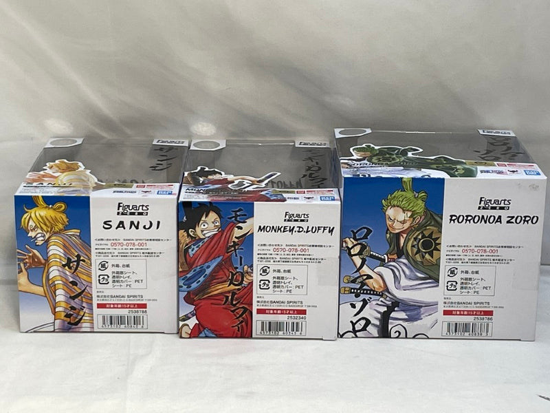 【中古】【未開封】【セット】フィギュアーツZERO 「ワンピース」ルフィ太郎/ゾロ十郎/サン五郎＜フィギュア＞（代引き不可）6573
