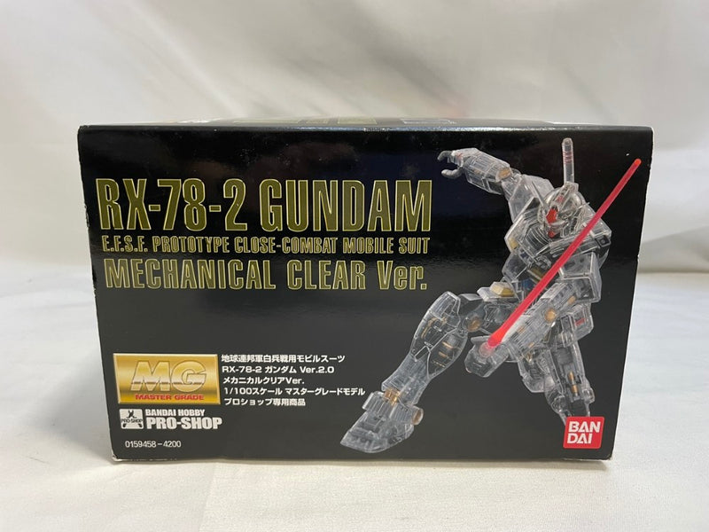 【中古】【未組立】1/100 MG RX-78-2 ガンダム Ver.2.0 メカニカルクリアVer. 「機動戦士ガンダム」 プロショップ限定＜プラモデル＞（代引き不可）6573