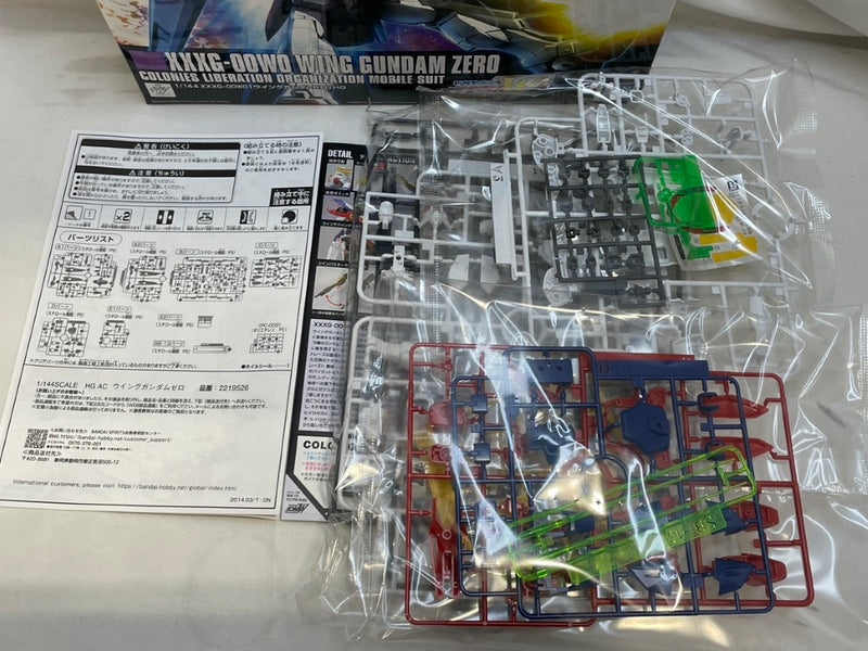 【中古】【未組立】1/144 HGAC XXXG-00W0 ウイングガンダムゼロ 「新機動戦記ガンダムW」＜プラモデル＞（代引き不可）6573
