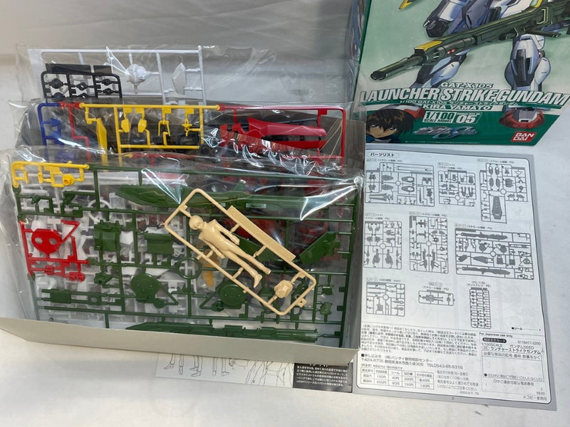 【中古】【未組立】1/100 ランチャーストライクガンダム「機動戦士ガンダムSEED」＜プラモデル＞（代引き不可）6573