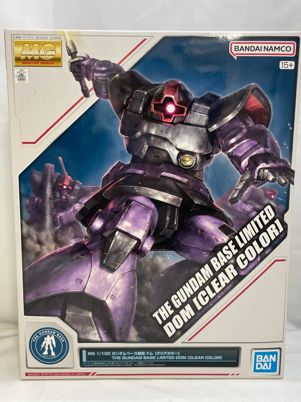 【中古】【未組立】1/100 MG MS-09 ドム(クリアカラー) 「機動戦士ガンダム」 ガンダムベース限定 [5065388]＜プラモデル＞（代引き不可）6573