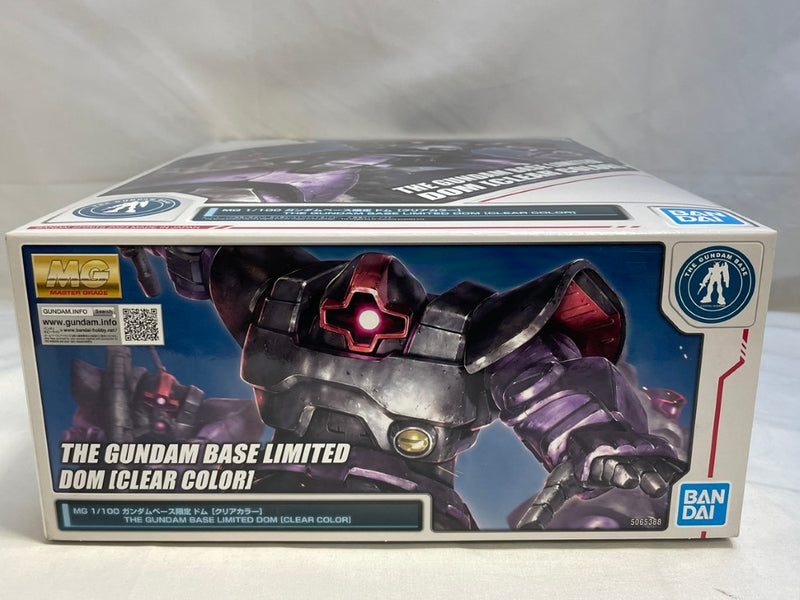 【中古】【未組立】1/100 MG MS-09 ドム(クリアカラー) 「機動戦士ガンダム」 ガンダムベース限定 [5065388]＜プラモデル＞（代引き不可）6573