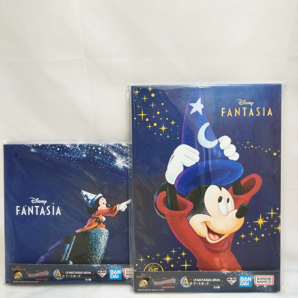【中古】【未開封】ミッキーマウス FANTASIA 85th アートボード 一番くじ  A賞 全２種セット＜フィギュア＞（代引き不可）6573