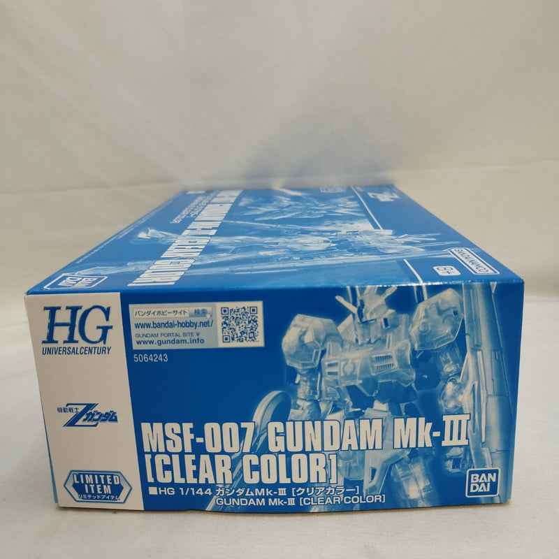 【中古】【未組立】1/144 HGUC MSF-007 ガンダムMk-III[クリアカラー] 「機動戦士Zガンダム MSV」 イベント限定 [5064243]＜プラモデル＞（代引き不可）6573